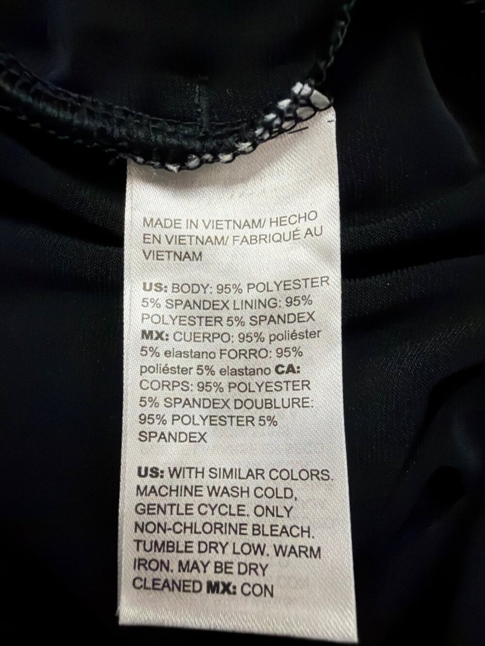 Chicos Womens Black Faux-Wrap Tie-Belt Jumpsuit Size 2 (12/14 ) - Picture 3 of 12